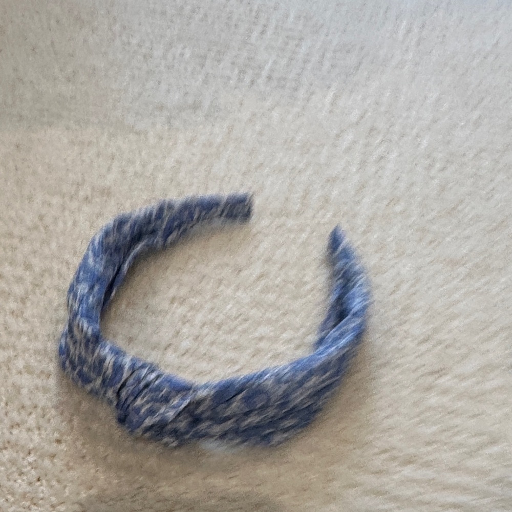 Blue Patterned Headband - Picture 2 of 2